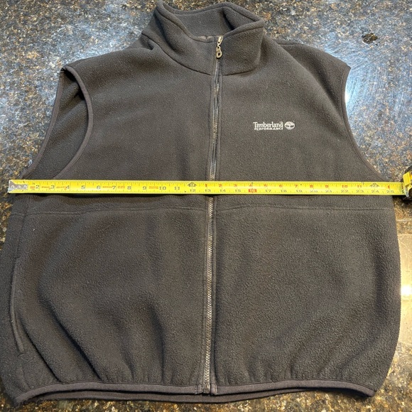 Timberland Performance Men’s Black Full Zip Fleece Vest Size XL - Picture 2 of 4